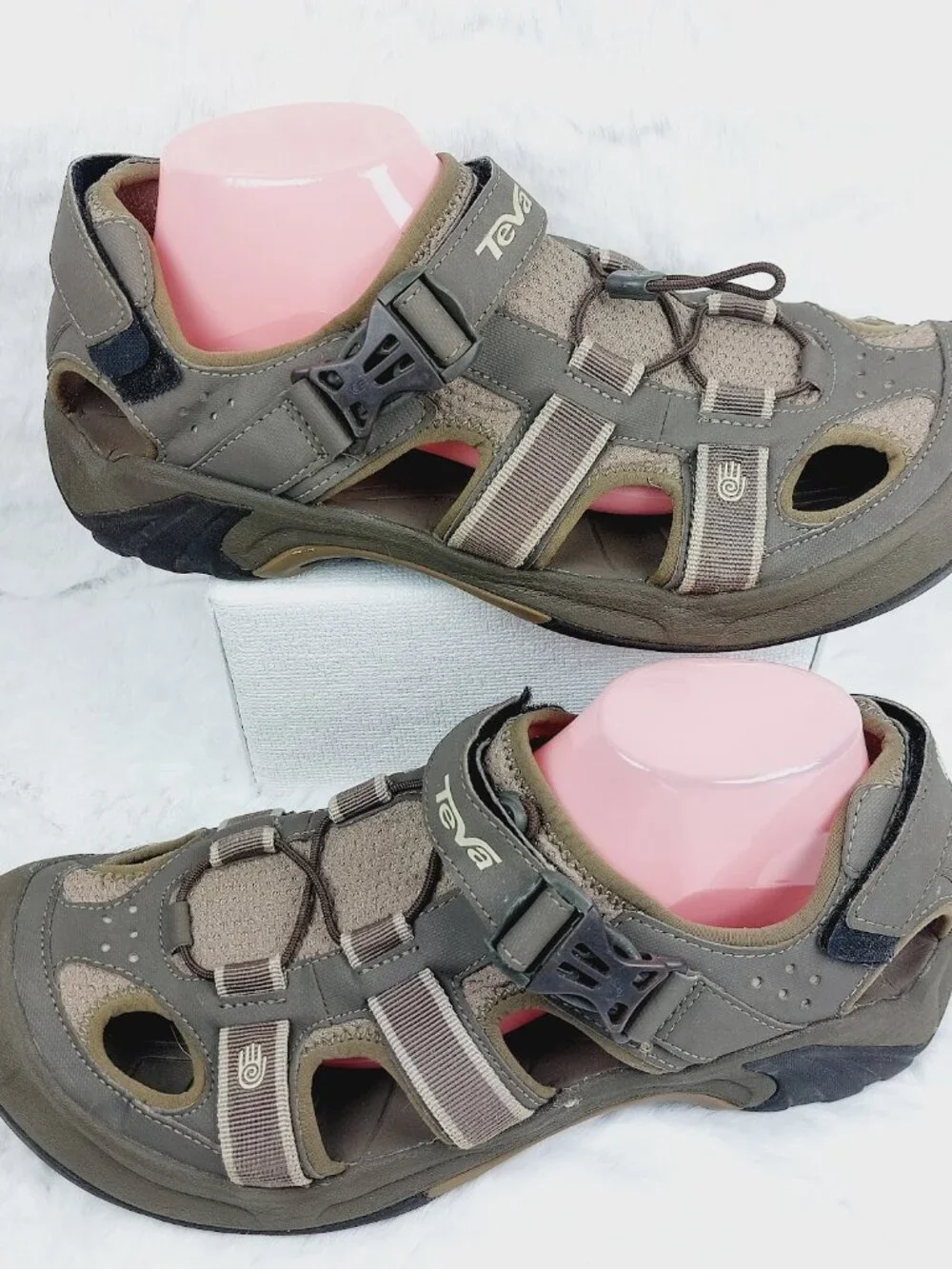 Teva Men's Olive Green Omnium 2 Close-Toe Mesh Sports Sandal Size US 11.5